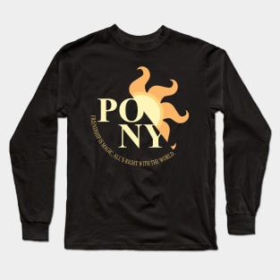 PONY: Friendship is Magic, All's Right With the World Long Sleeve T-Shirt